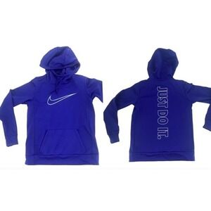 Nike Dri Fit “Just‎ Do It” Athletic Purple Hoodie Jacket Men’s Size S